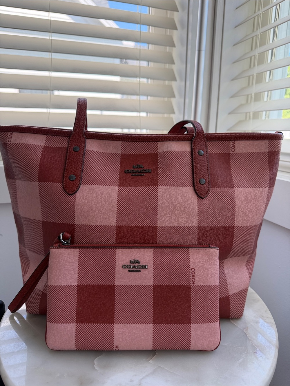 Coach City Zip Tote and Wristlet SET - Picture 1 of 13